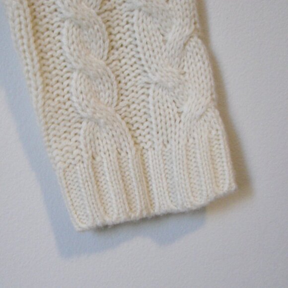 Cream Cable Knit Sweater Dress BRAND NEW NWT Chunky Mockneck Vero Moda Small - Picture 8 of 15